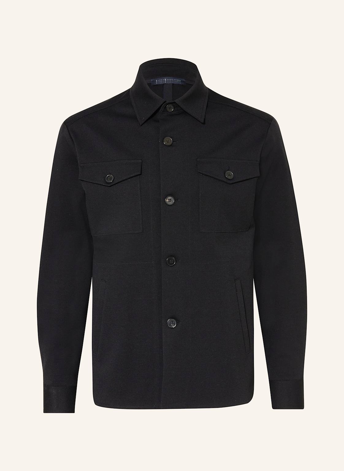 Harris Wharf London Overjacket schwarz von HARRIS WHARF LONDON