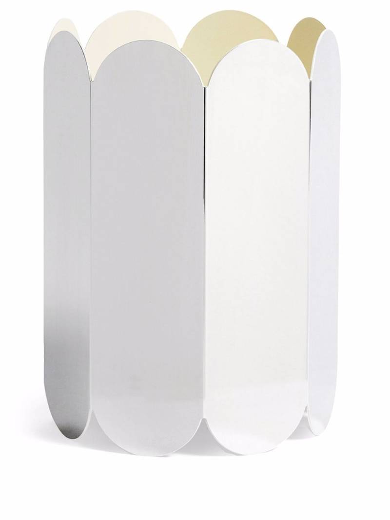 HAY Arcs mirrored vase - White von HAY