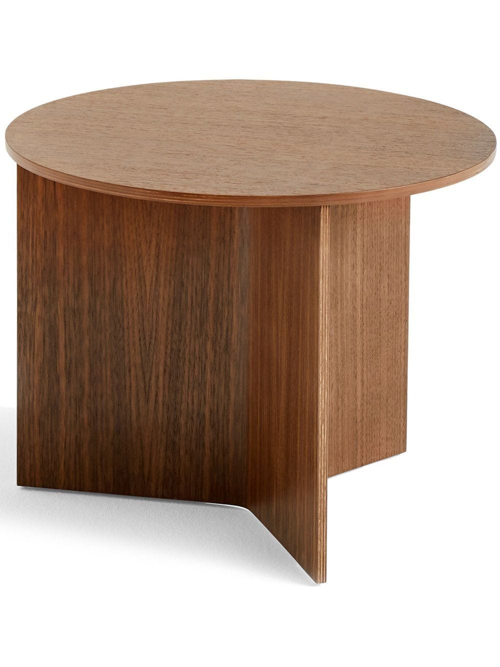 HAY Slit wooden round table - Brown von HAY
