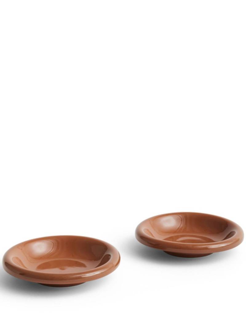 HAY dessert plates (set of two) - Brown von HAY