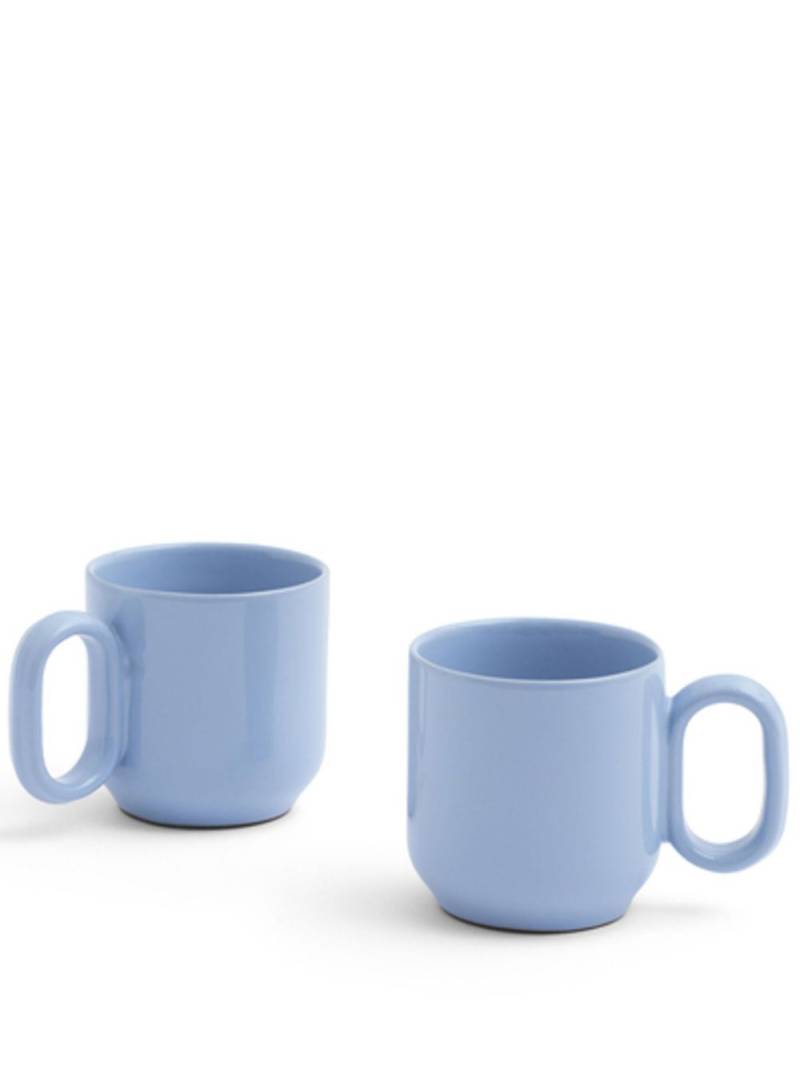 HAY logo-print mug (set of two) - Blue von HAY