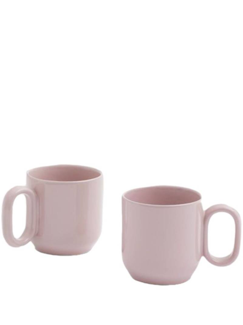 HAY logo-print mug (set of two) - Pink von HAY