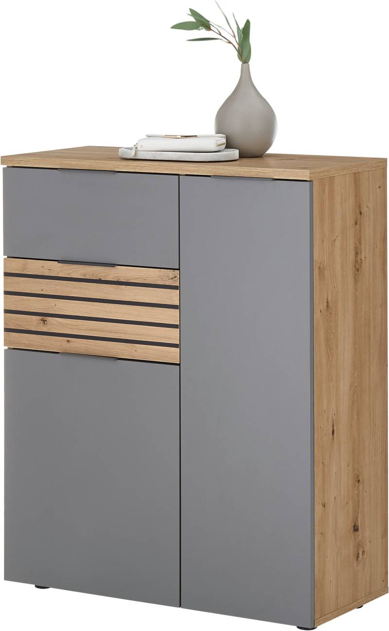 HBZ Schuhschrank »Milan, BxHxT 85x103x38cm«, (1 St.), Mit 2 Türen, 2 Schubkästen, 3 Einlegeböden, 1 fester Boden von HBZ