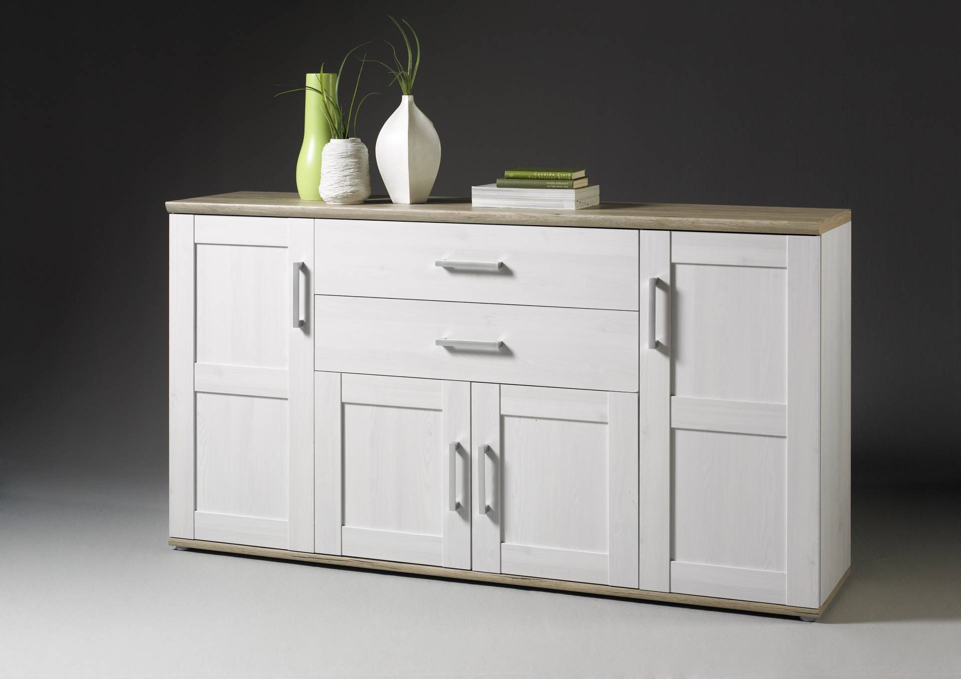 HBZ Sideboard »Romance im Landhaustil, Wohnzimmerschrank BxHxT 186x100x46 cm«, (1 St.), Landhaustil, Wohnzimmerschrank in Sibiu Lärche NB von HBZ