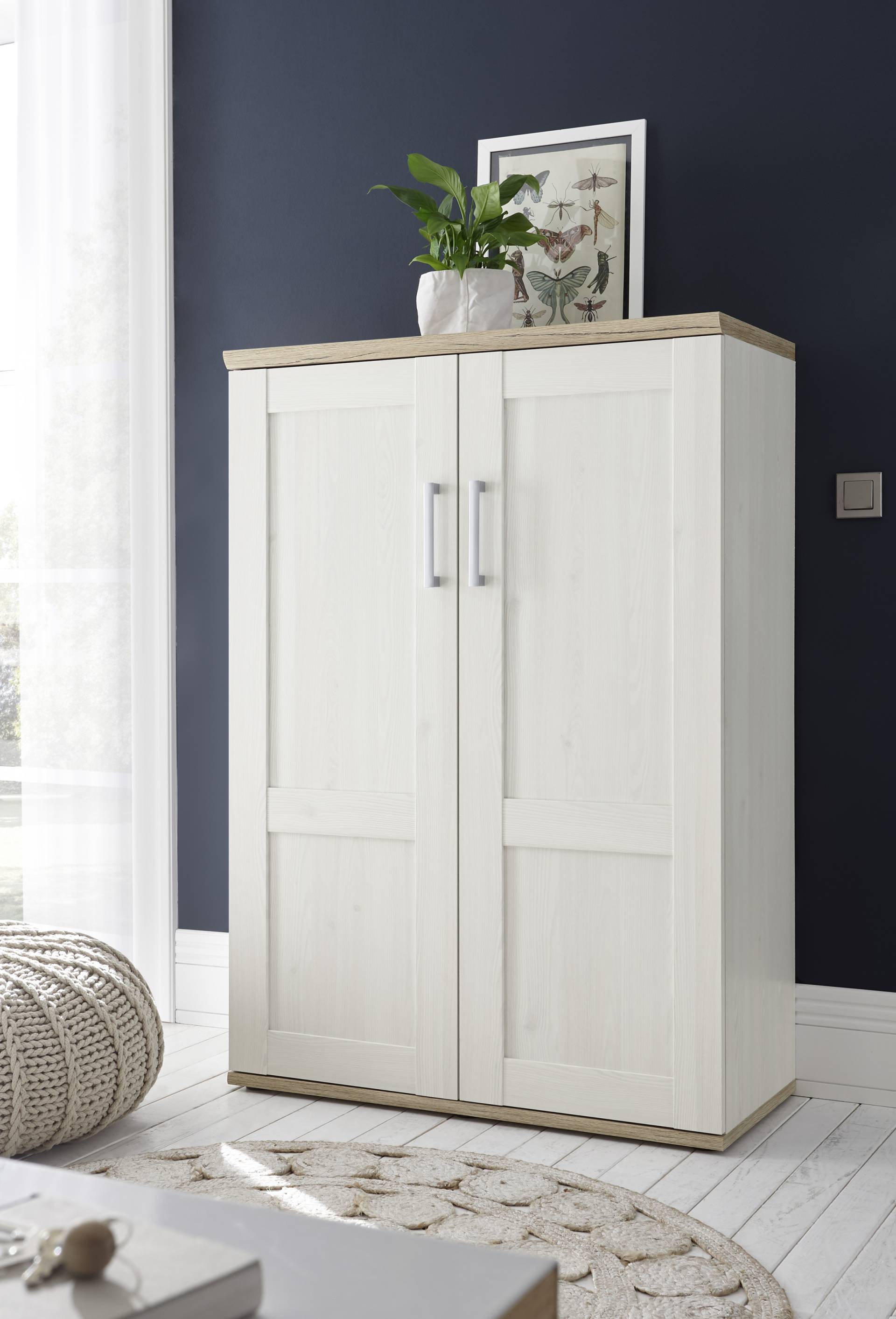 HBZ Stauraumschrank »Romance«, (1 St.), Highboard - Wohnzimmerschrank im Landhausstil von HBZ