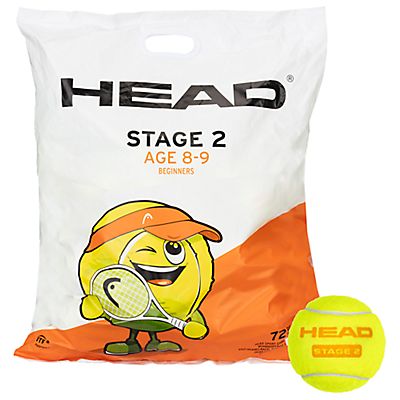 72-Pack Stage 2 Kinder Tennisball von HEAD