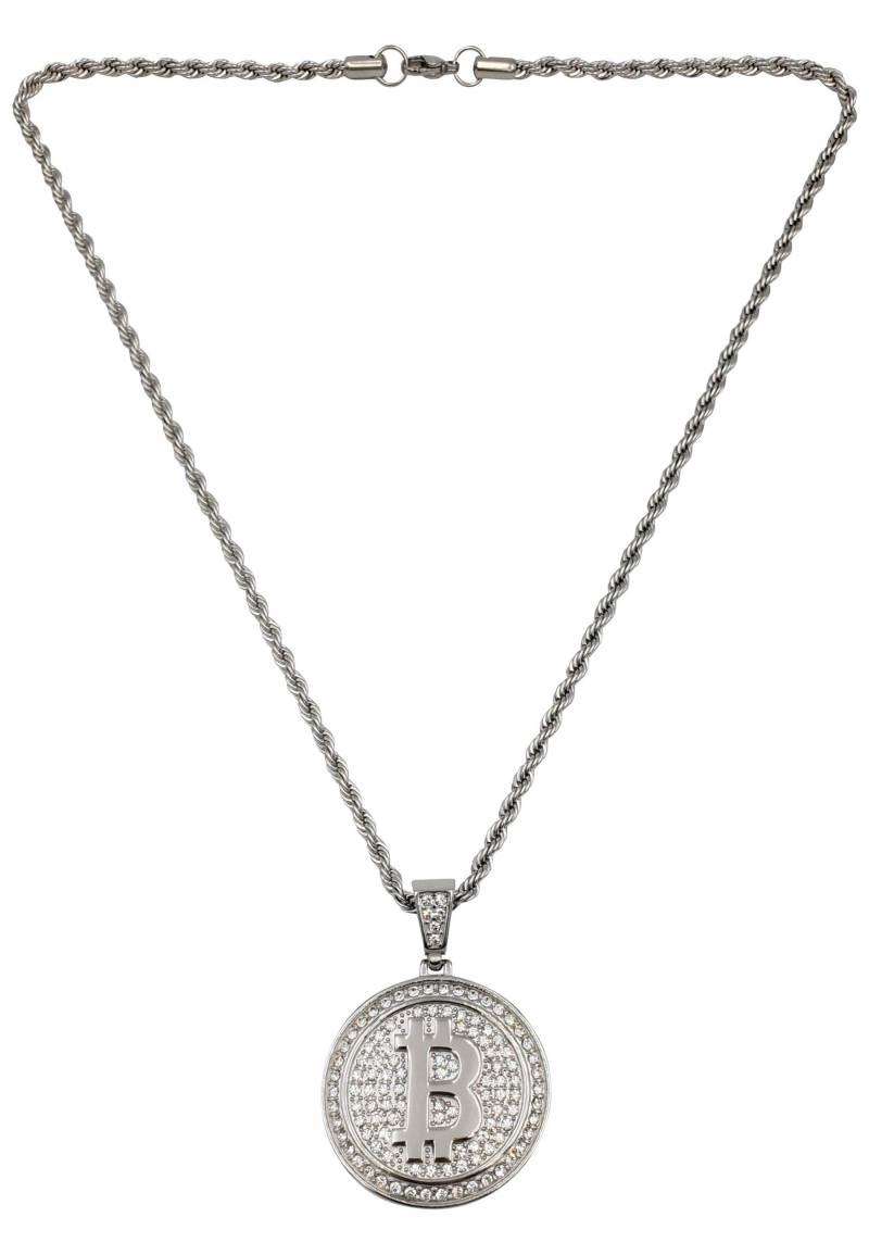 Bitcoin Kette, Hip-hop-style Damen Silber 60 cm von HEBE JEWELS