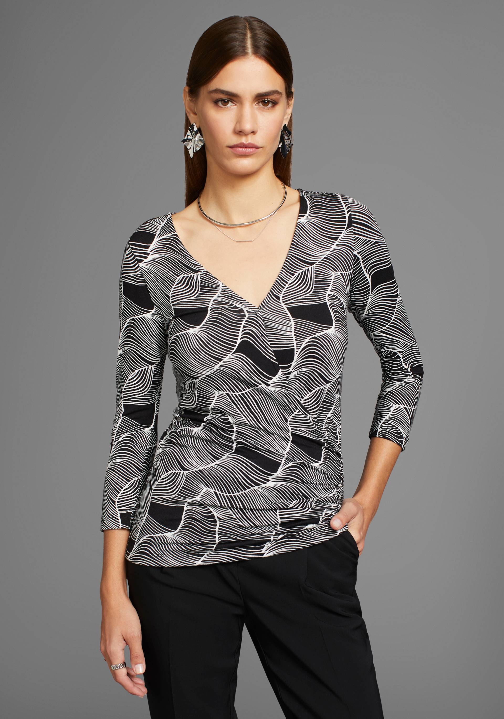 HECHTER PARIS 3/4-Arm-Shirt, mit modernem Print - NEUE KOLLEKTION von HECHTER PARIS