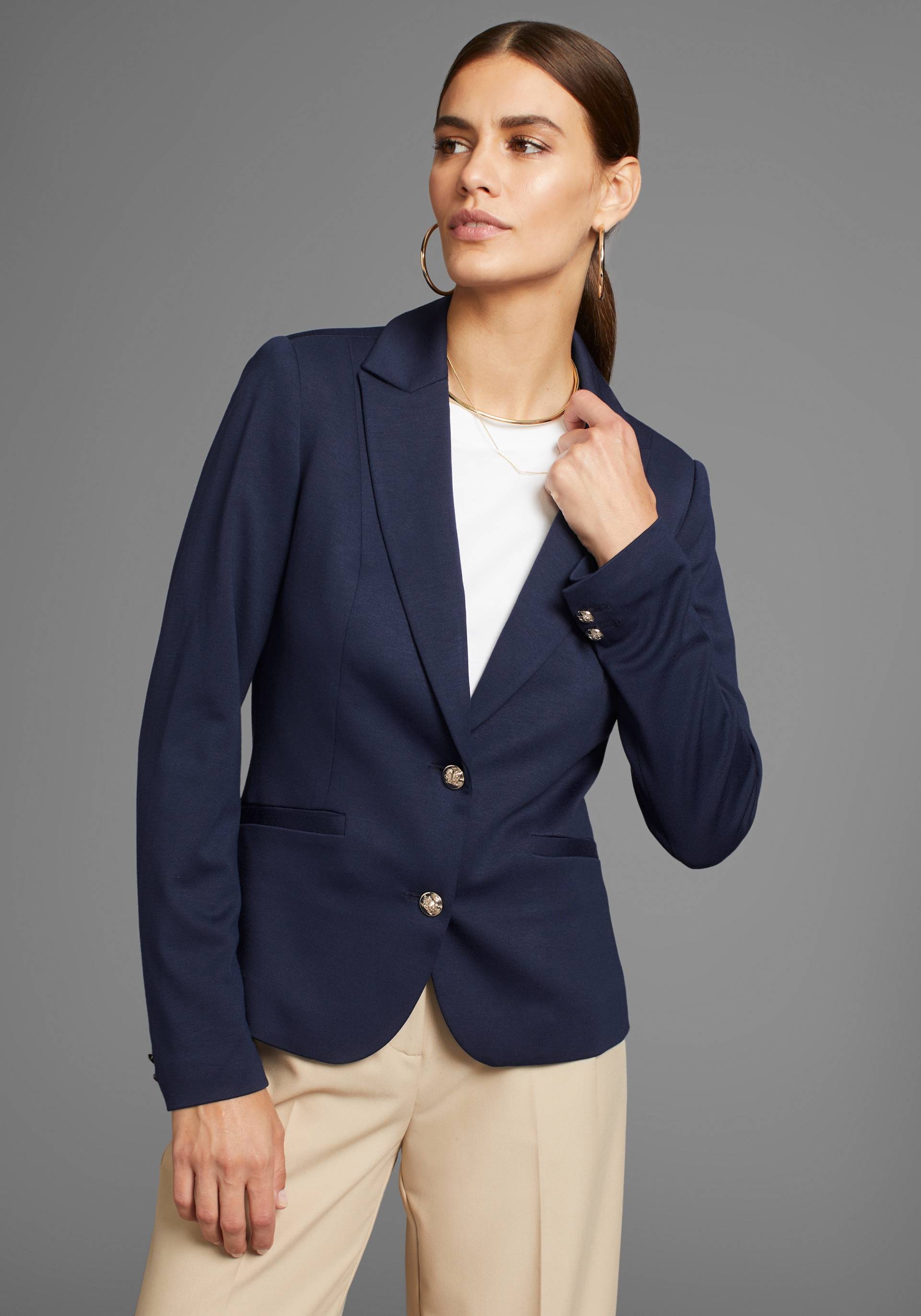 HECHTER PARIS Sweatblazer, mit eleganter Knopfleiste - NEUE KOLLEKTION von HECHTER PARIS