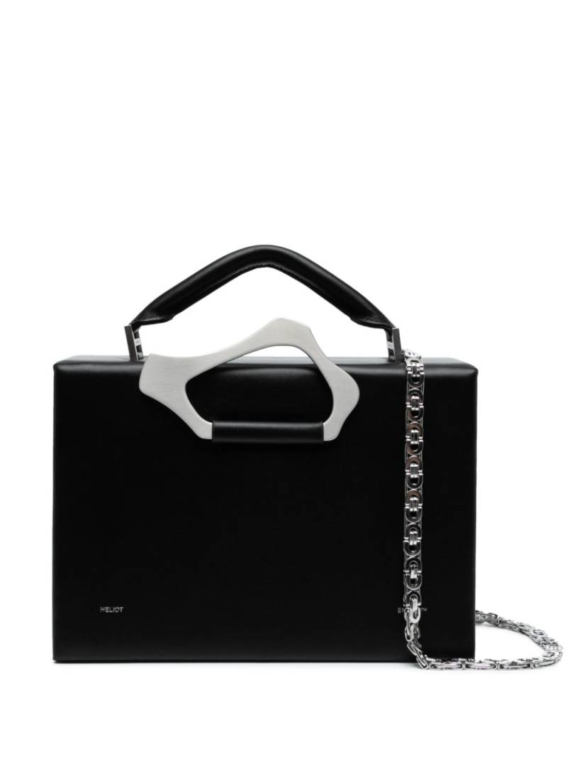 HELIOT EMIL Arenite leather shoulder bag - Black von HELIOT EMIL