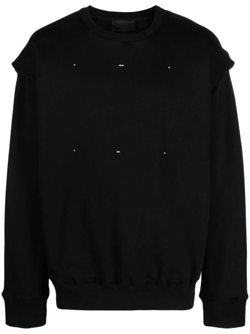 HELIOT EMIL crew-neck cotton sweatshirt - Black von HELIOT EMIL