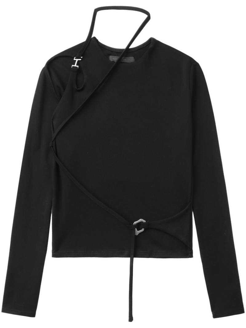 HELIOT EMIL cut-out detail top - Black von HELIOT EMIL