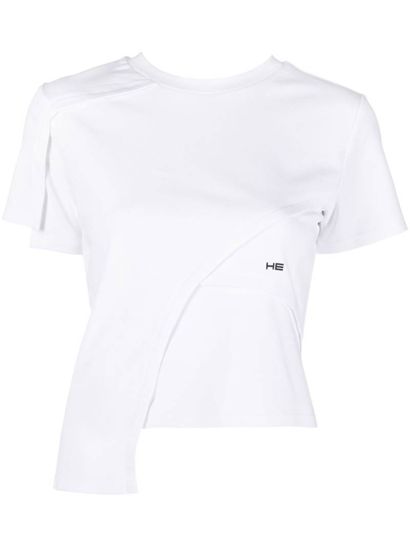 HELIOT EMIL embroidered-logo detail T-shirt - White von HELIOT EMIL