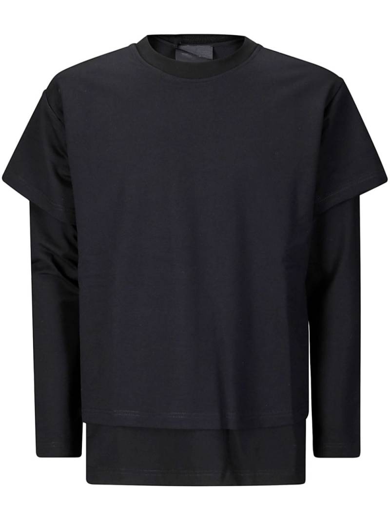 HELIOT EMIL layered T-shirt - Black von HELIOT EMIL