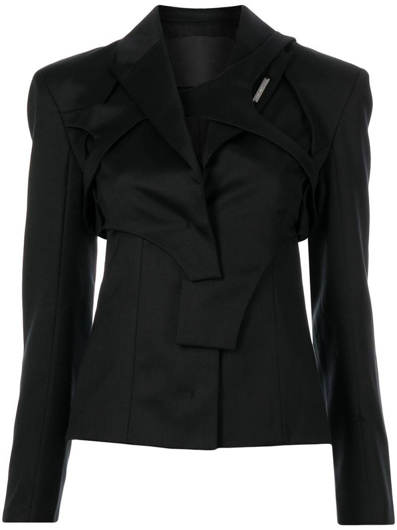 HELIOT EMIL layered panel blazer - Black von HELIOT EMIL