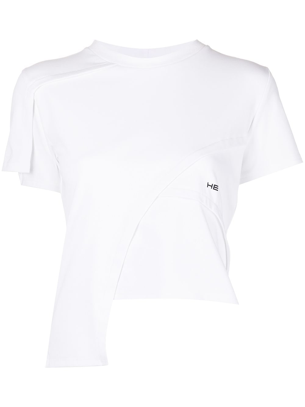 HELIOT EMIL logo-print panelled T-shirt - White von HELIOT EMIL