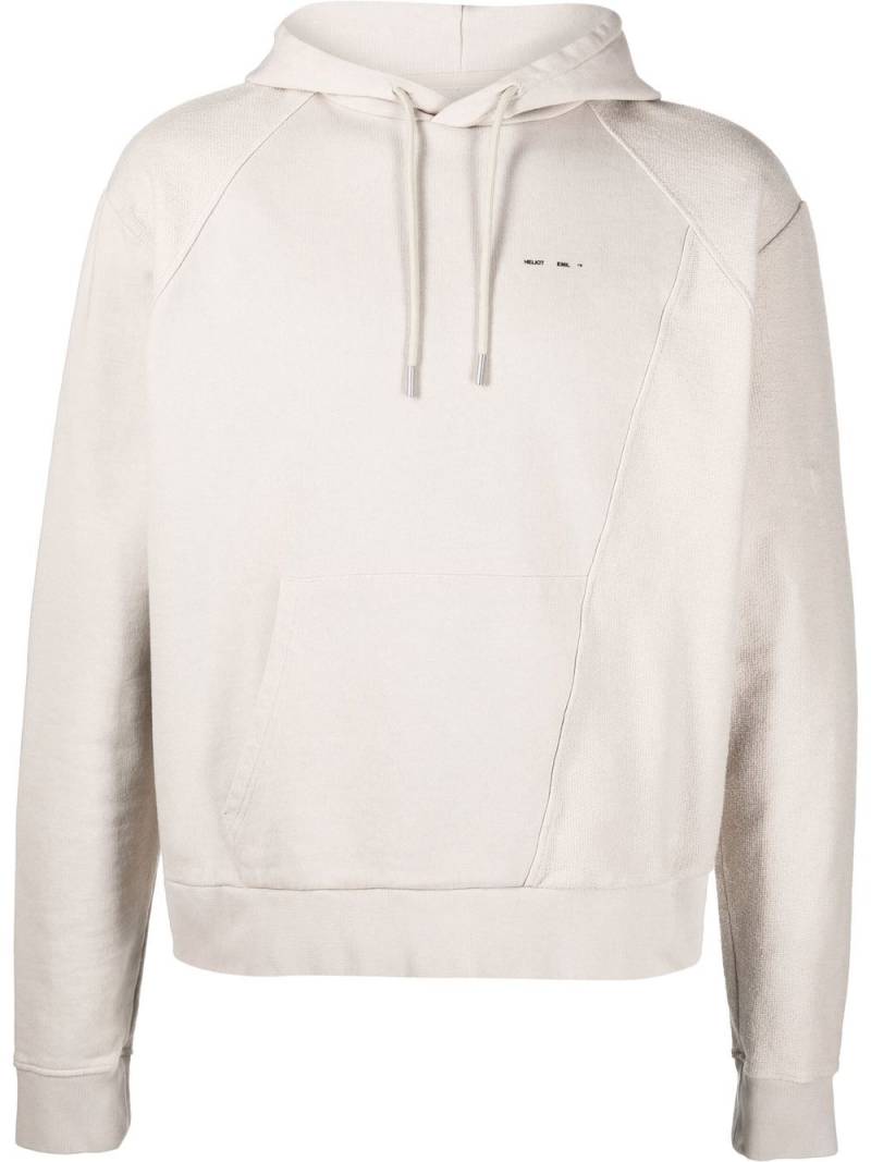 HELIOT EMIL panelled organic cotton hoodie - Neutrals von HELIOT EMIL