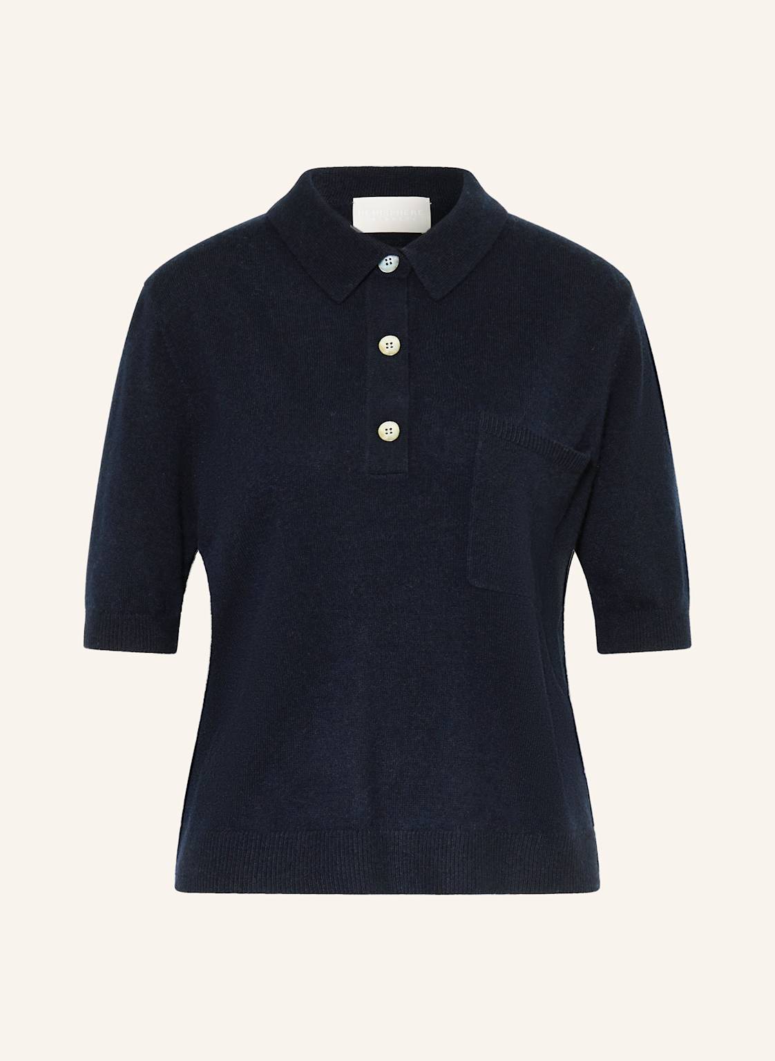 Hemisphere Strick-Poloshirt Aus Cashmere blau Hemisphere Strick-Poloshirt Aus Cashmere blau von HEMISPHERE
