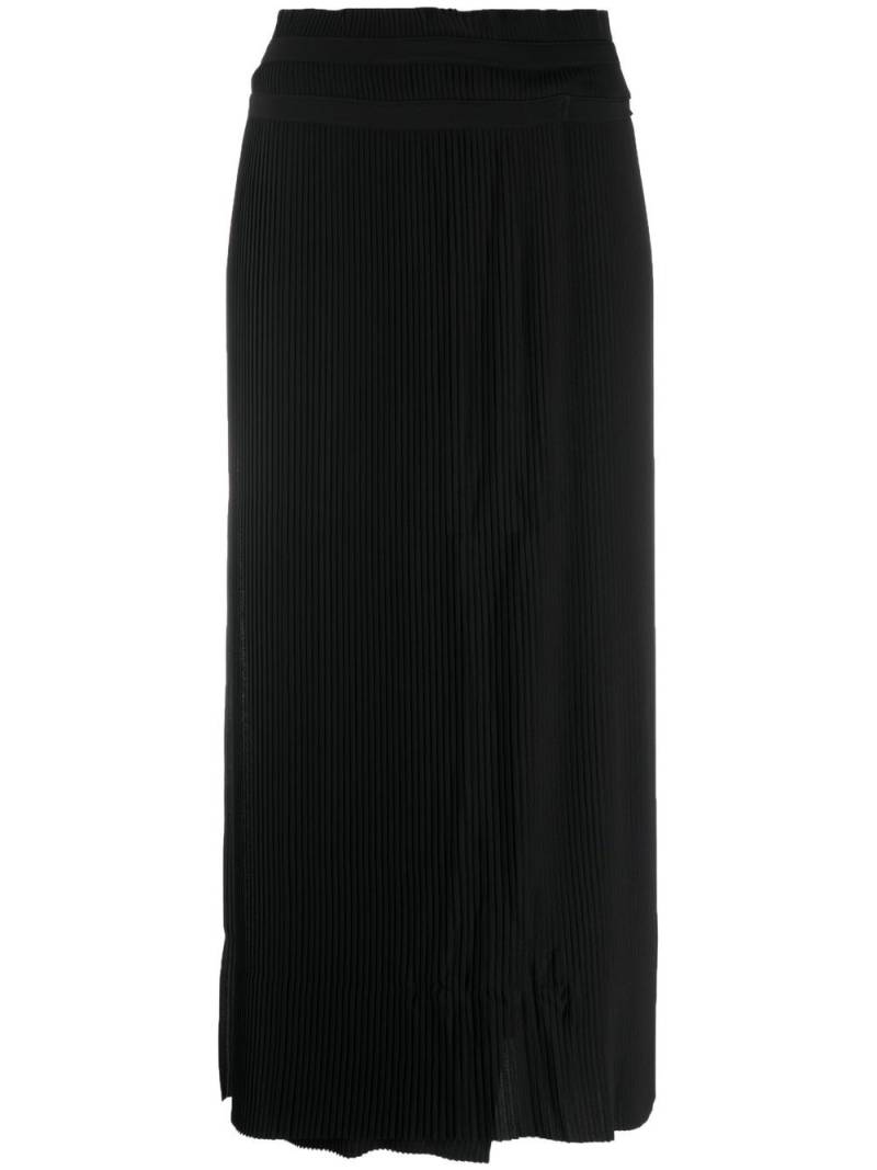 Henrik Vibskov high-waisted pleated midi skirt - Black von Henrik Vibskov