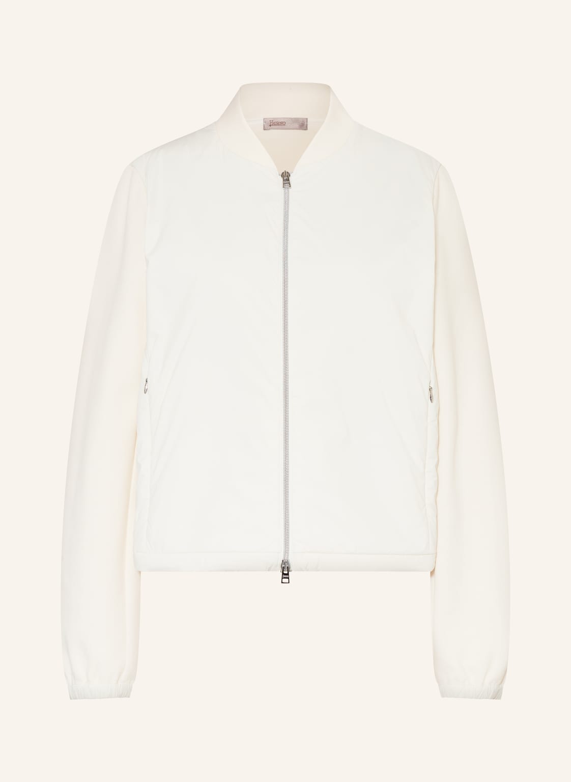 Herno Blouson Im Materialmix weiss Herno Blouson Im Materialmix weiss von HERNO