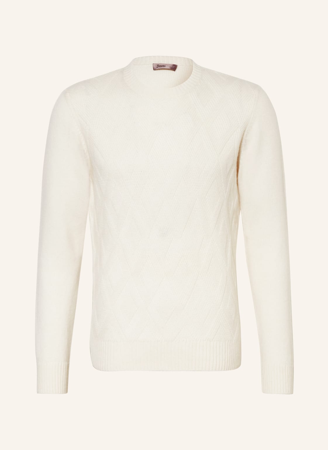 Herno Cashmere-Pullover weiss Herno Cashmere-Pullover weiss von HERNO