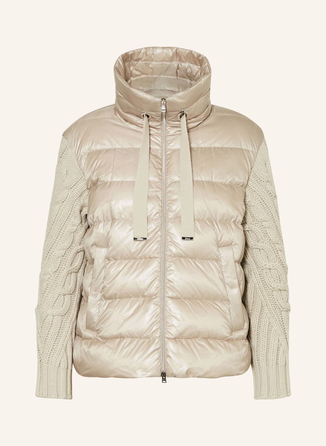 Herno Daunenjacke Im Materialmix beige von HERNO