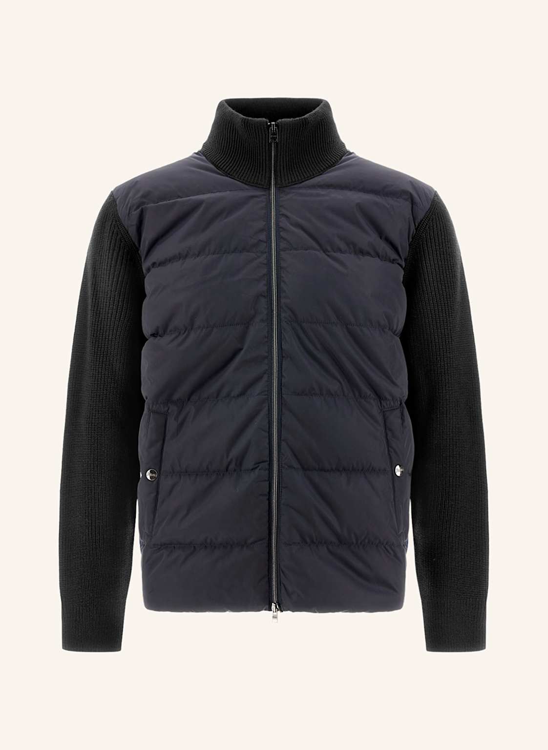 Herno Daunenjacke Im Materialmix blau Herno Daunenjacke Im Materialmix blau von HERNO