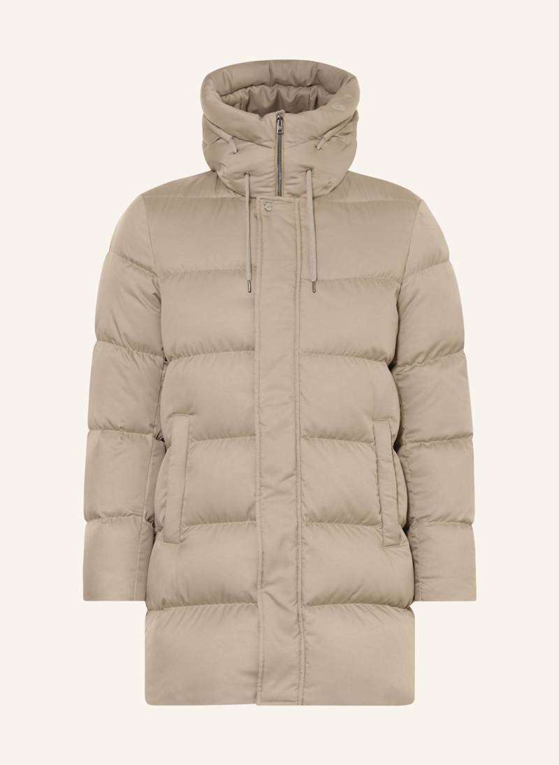 Herno Daunenjacke Mit Abnehmbarem Kunstfell beige von HERNO