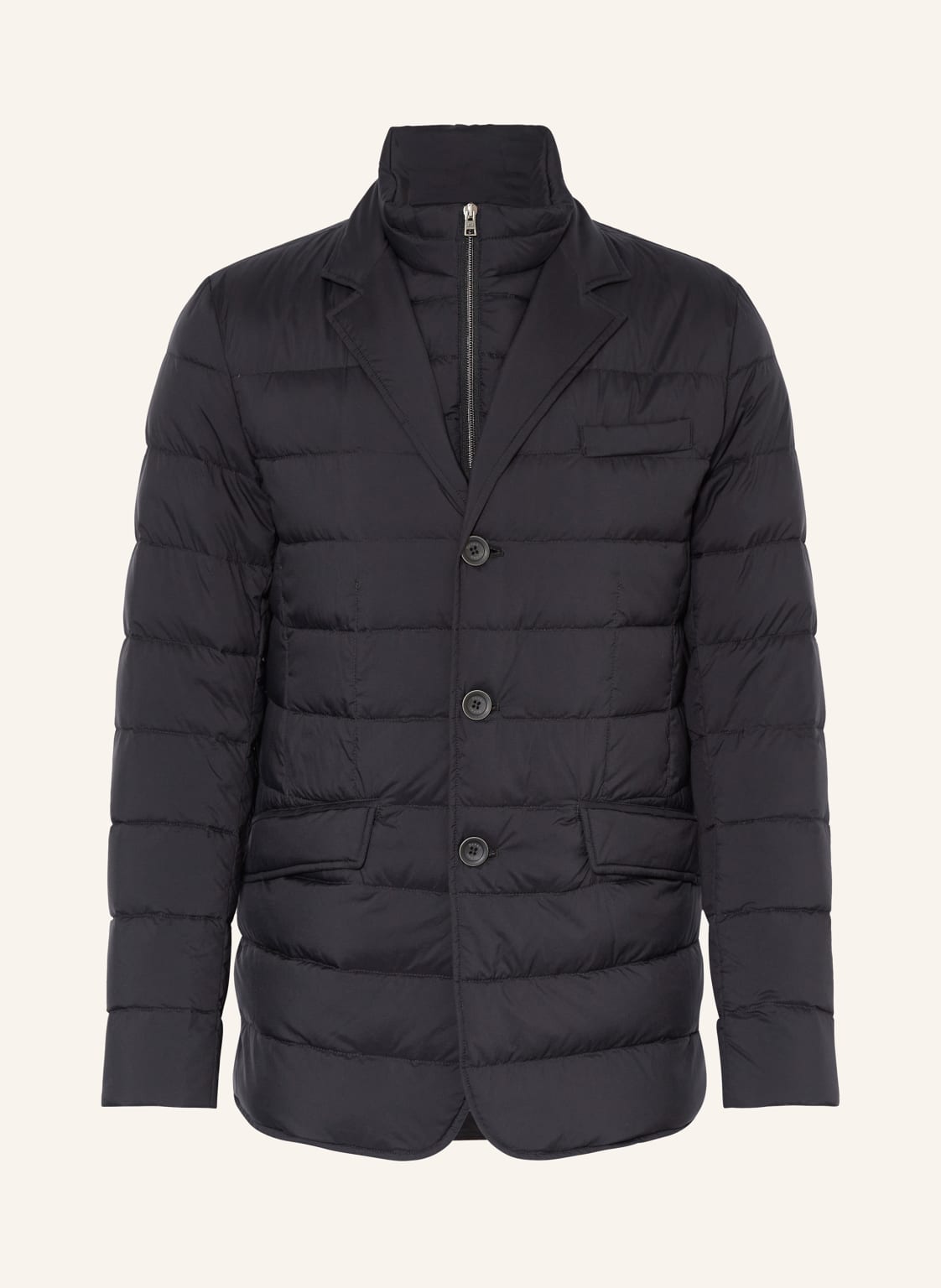 Herno Lightweight-Daunenjacke Mit Herausnehmbarer Blende schwarz von HERNO