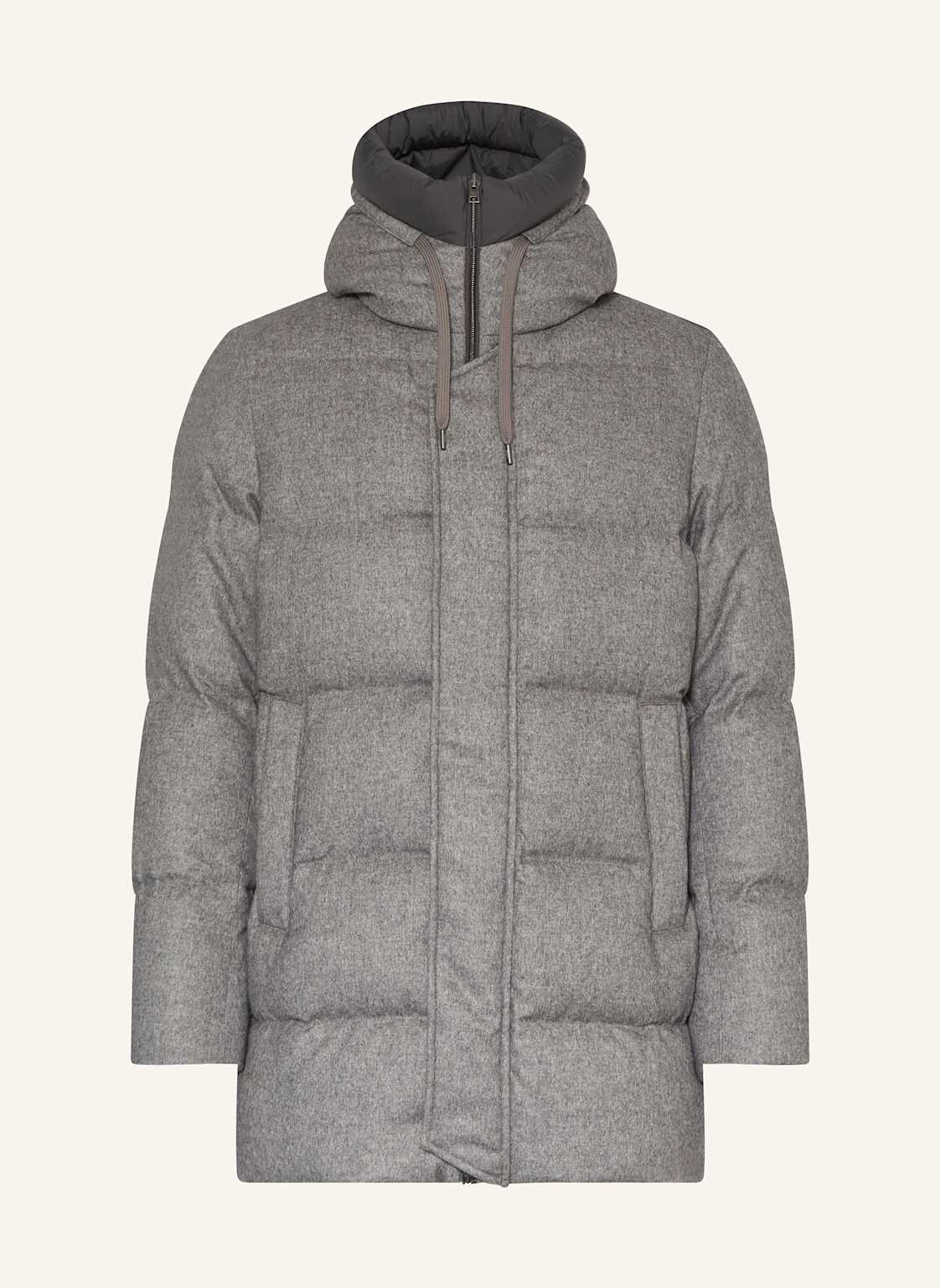 Herno Daunenjacke Mit Seide Und Casmere grau Herno Daunenjacke Mit Seide Und Casmere grau von HERNO