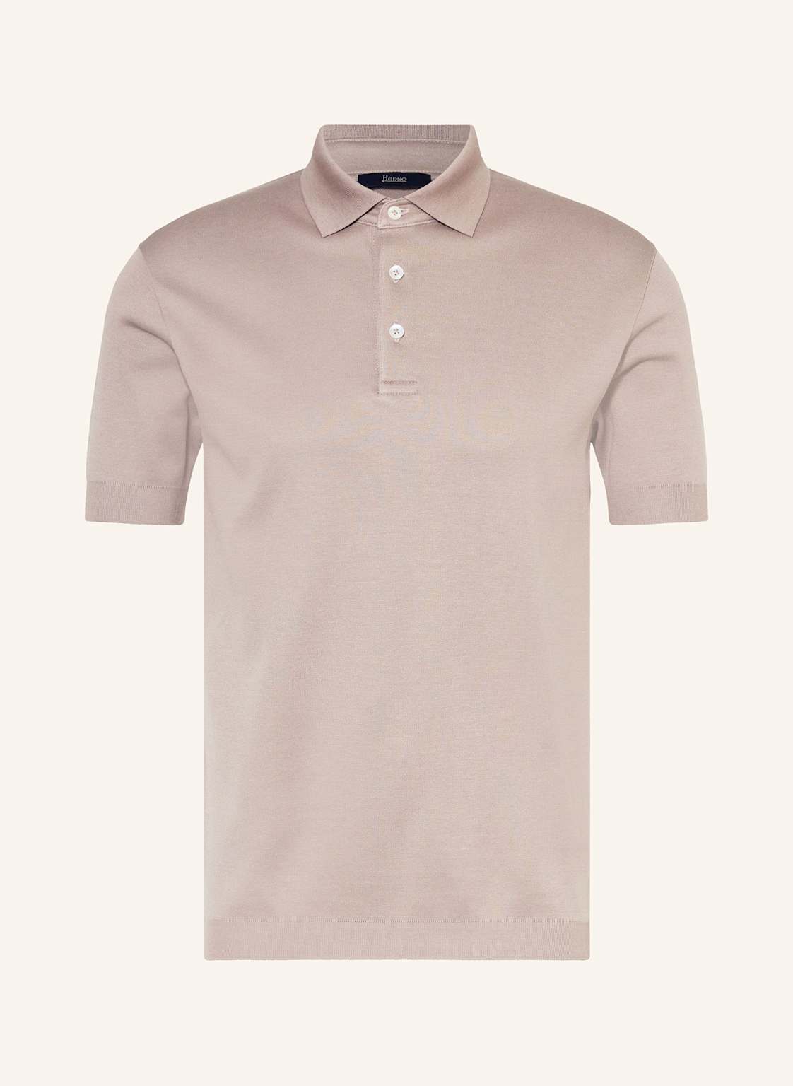 Herno Jersey-Poloshirt beige Herno Jersey-Poloshirt beige von HERNO