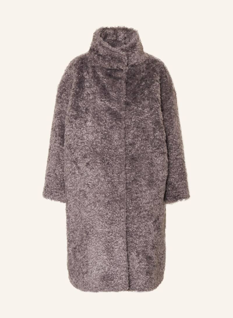 Herno Kunstfell-Mantel Cappotto grau von HERNO