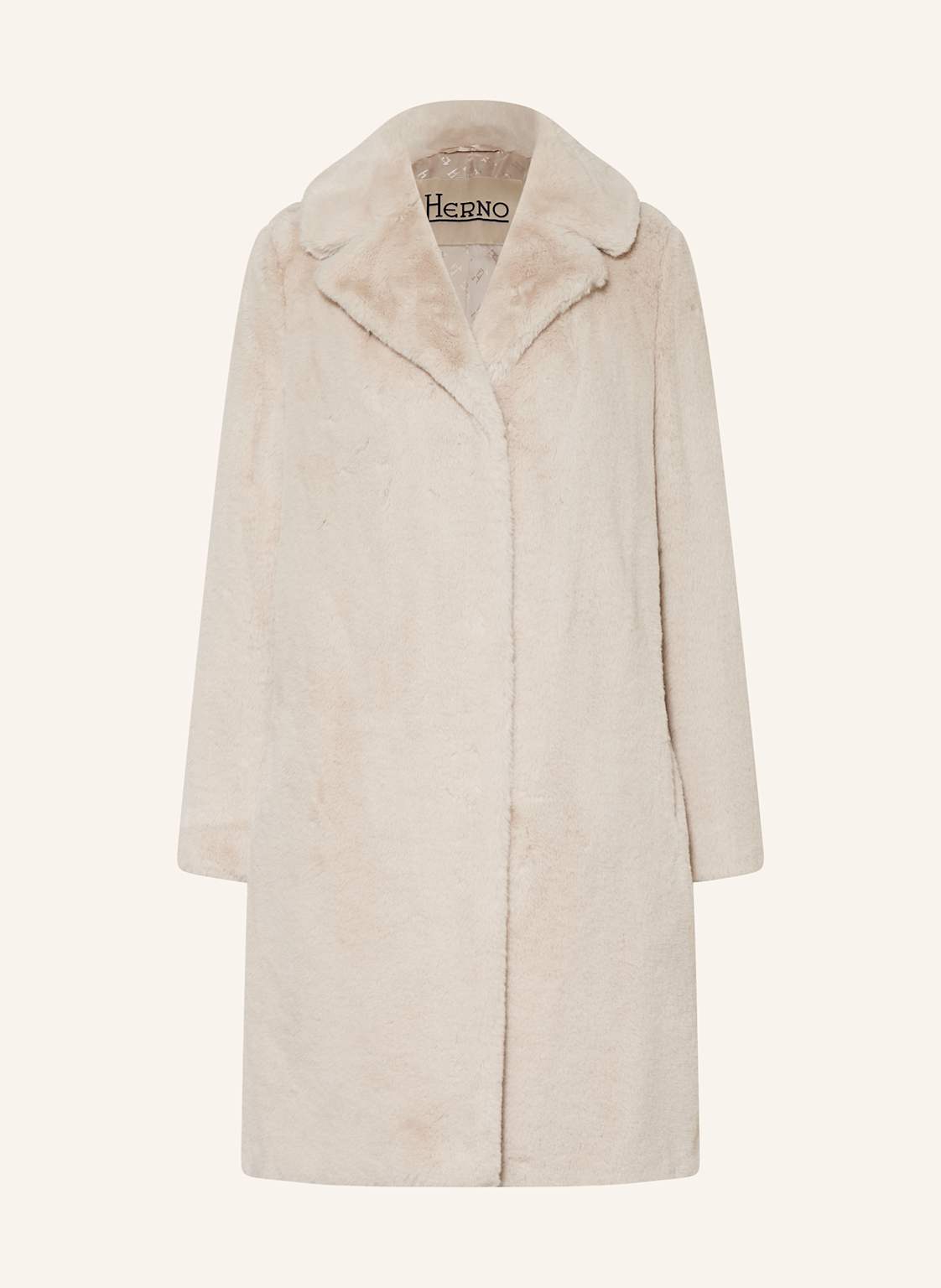 Herno Kunstpelz-Mantel beige Herno Kunstpelz-Mantel beige von HERNO