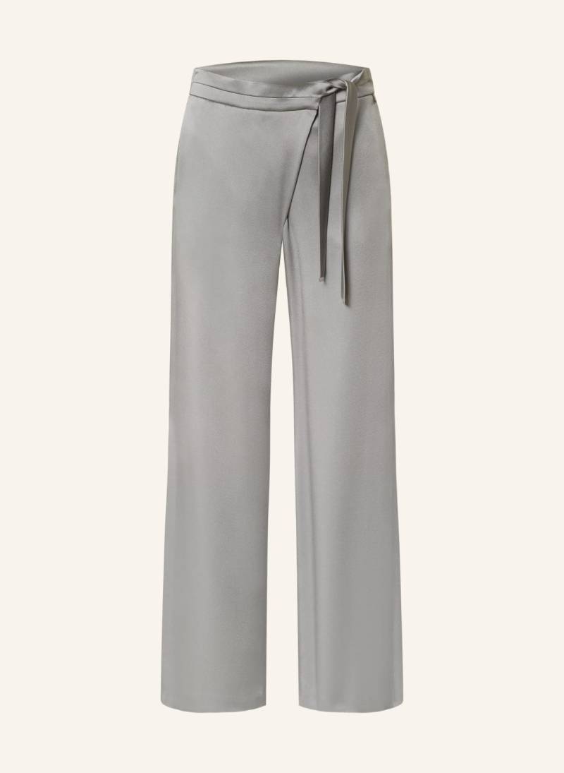 Herno Marlenehose Aus Satin grau von HERNO