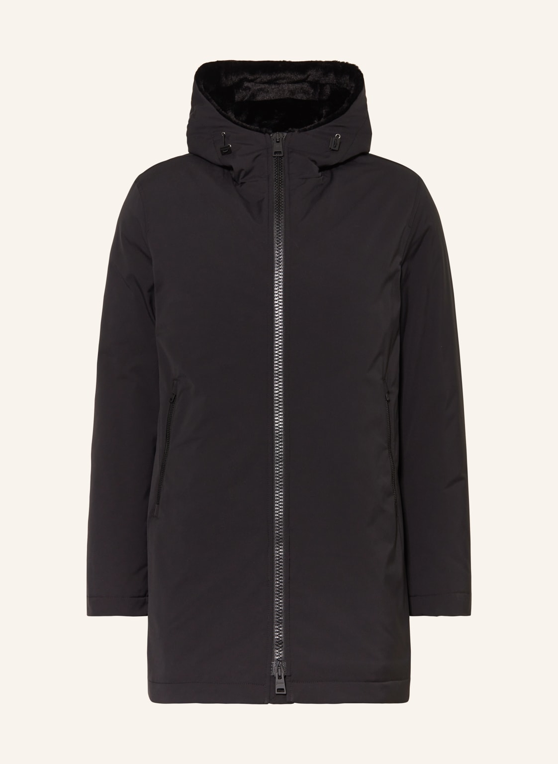 Herno Parka Mit Kunstfell schwarz Herno Parka Mit Kunstfell schwarz von HERNO