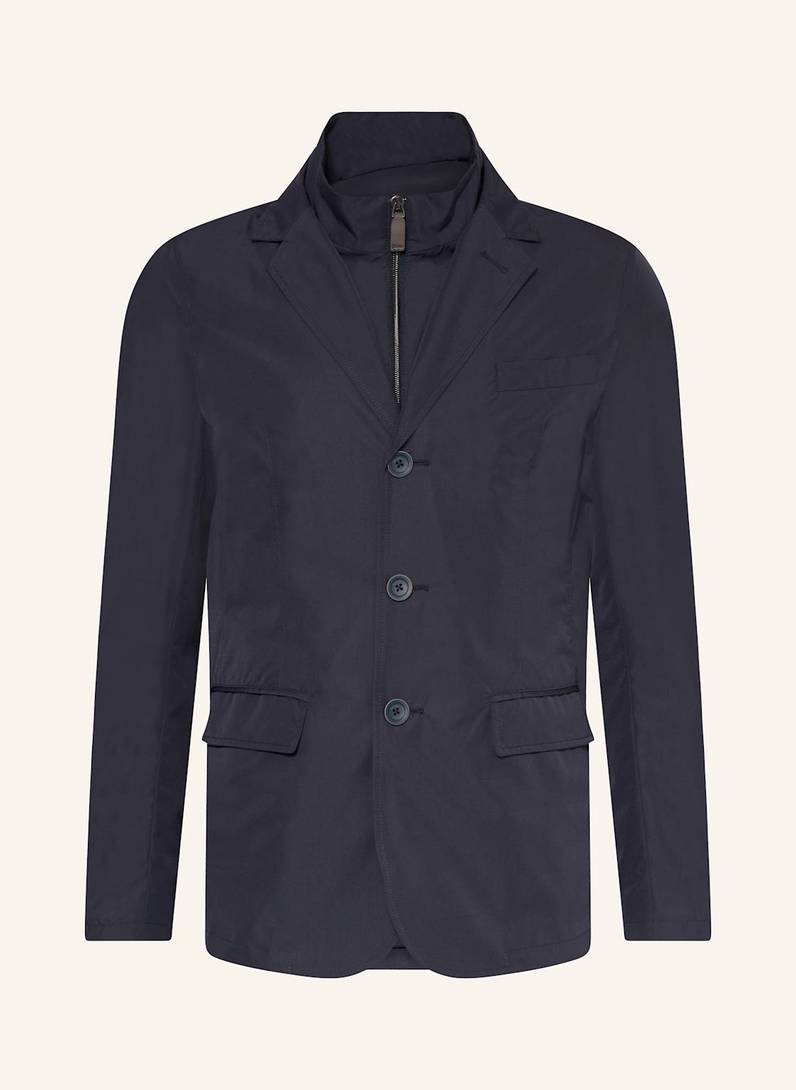 Herno Sakko Slim Fit Mit Herausnehmbarer Blende blau Herno Sakko Slim Fit Mit Herausnehmbarer Blende blau von HERNO