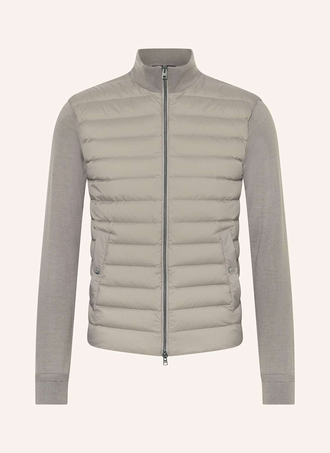 Herno Strickjacke Im Materialmix beige Herno Strickjacke Im Materialmix beige von HERNO
