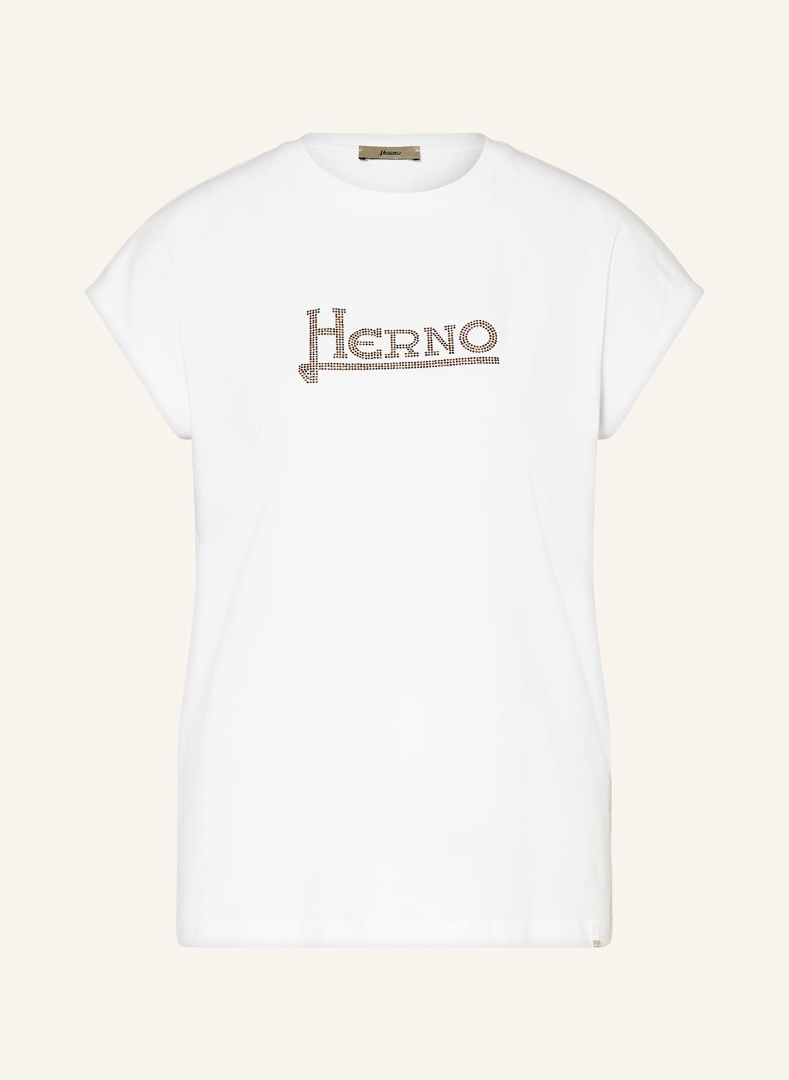 Herno T-Shirt Mit Schmucksteinen weiss Herno T-Shirt Mit Schmucksteinen weiss von HERNO