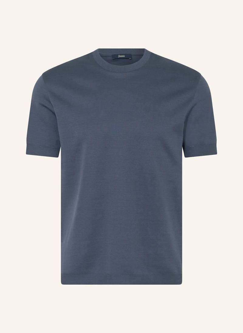 Herno T-Shirt blau von HERNO