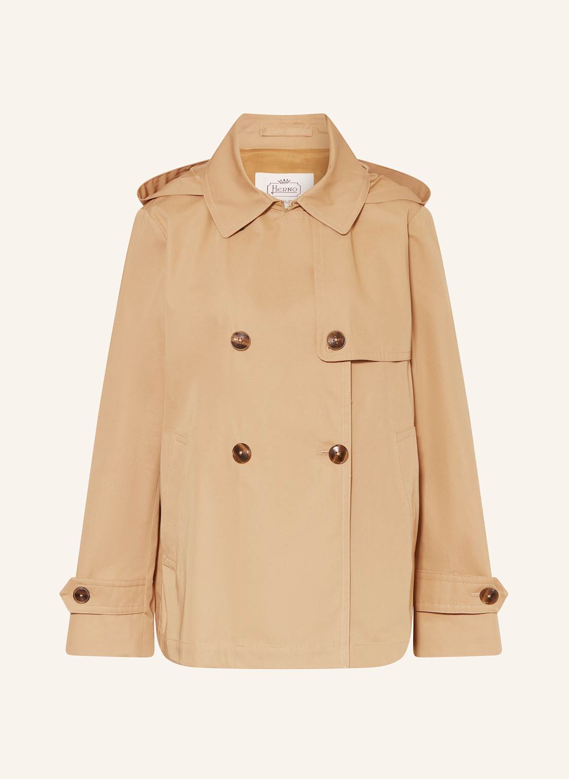 Herno Trenchcoat Mit Abnehmbarer Kapuze braun Herno Trenchcoat Mit Abnehmbarer Kapuze braun von HERNO
