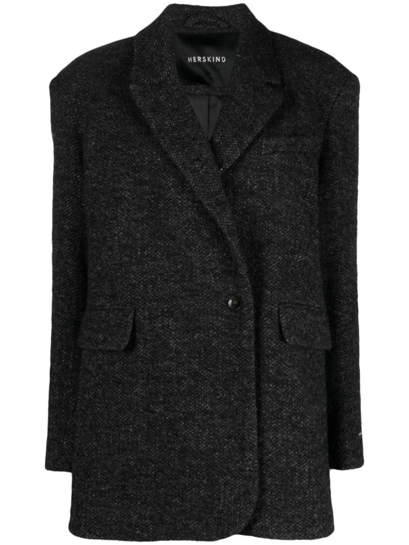 HERSKIND Wilma double-breasted coat - Grey von HERSKIND