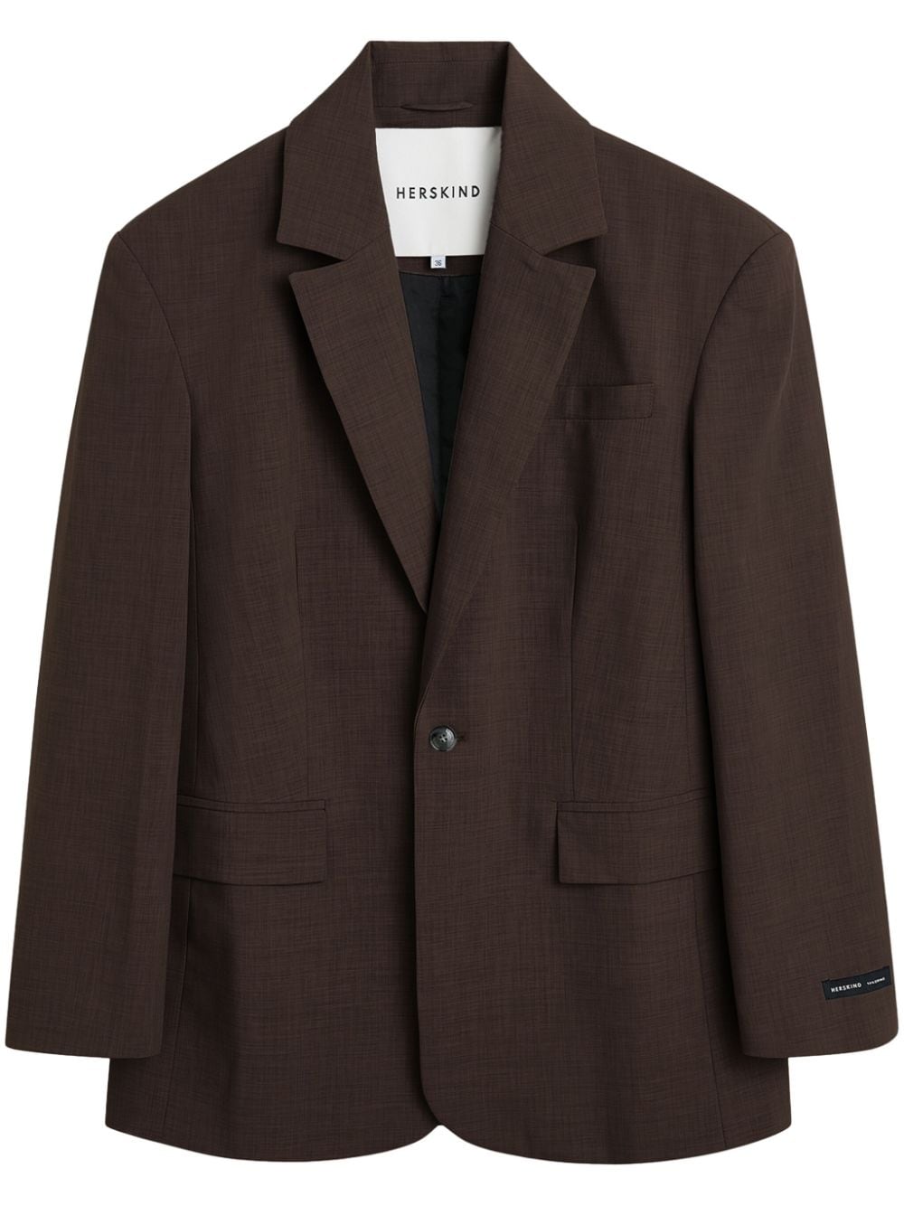 HERSKIND Yago blazer - Brown von HERSKIND