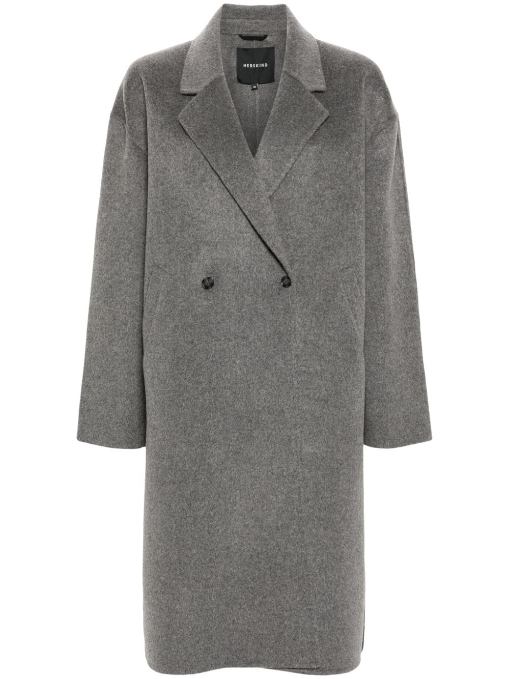 HERSKIND Zion midi coat - Grey von HERSKIND