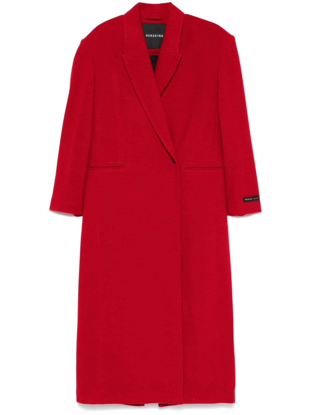 HERSKIND double-breasted coat - Red von HERSKIND