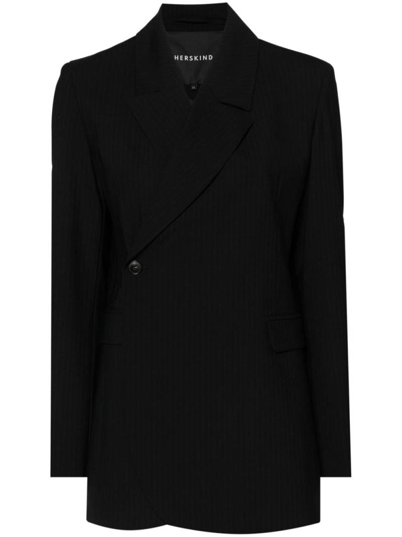 HERSKIND double-breasted pinstripe blazer - Blue von HERSKIND