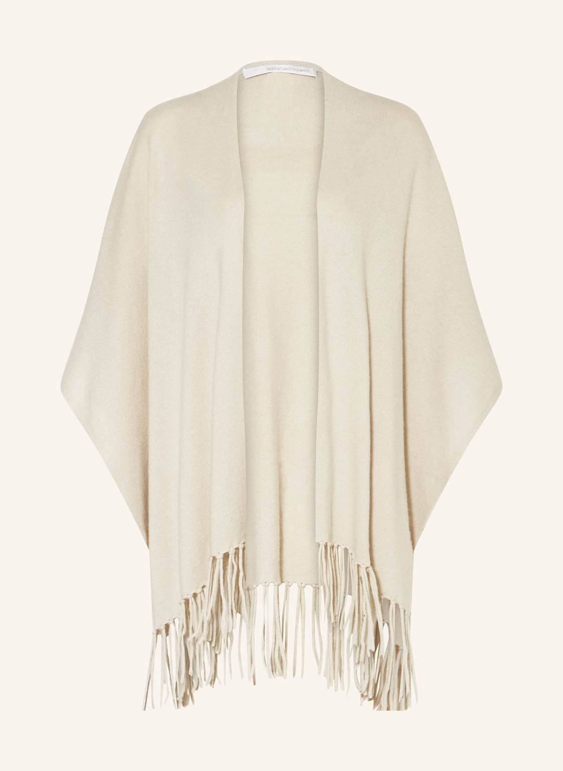 Herzen's Angelegenheit Cape Mit Cashmere beige von HERZEN'S ANGELEGENHEIT