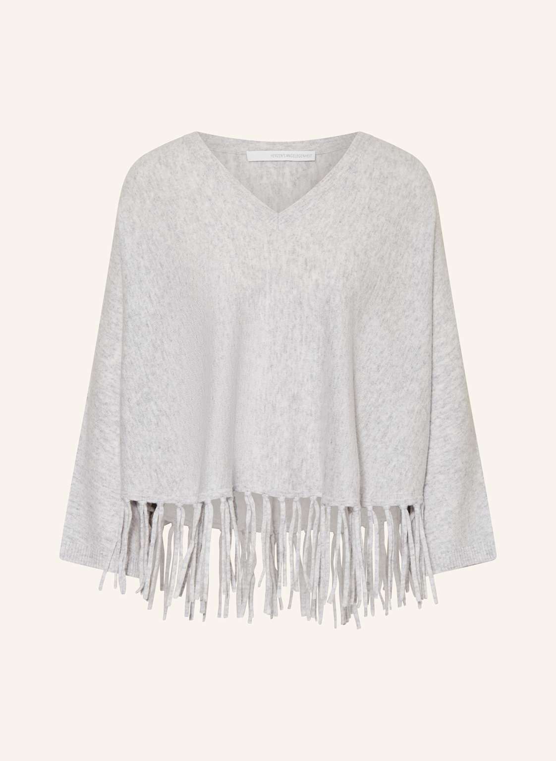 Herzen's Angelegenheit Poncho Mit Cashmere grau von HERZEN'S ANGELEGENHEIT