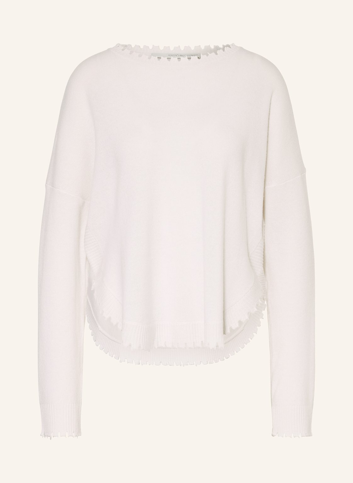 Herzen's Angelegenheit Pullover Mit Cashmere weiss von HERZEN'S ANGELEGENHEIT