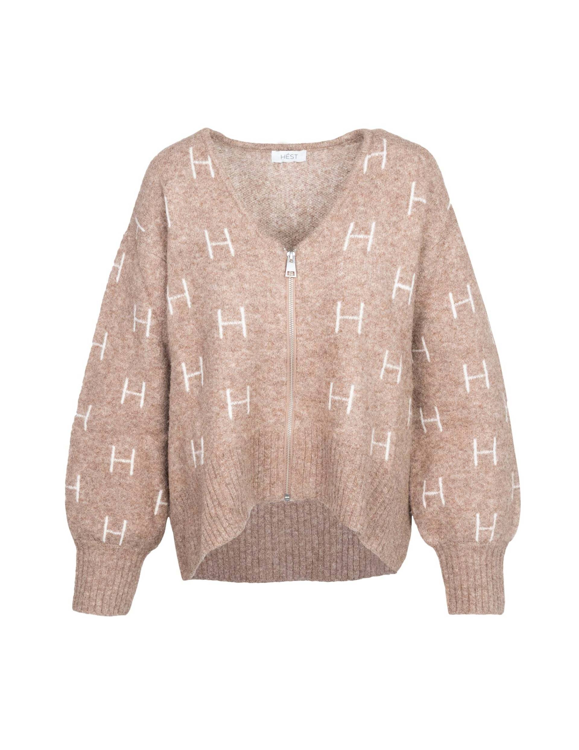 HÉST V-Ausschnitt-Pullover »HÉST Strickjacke FAM Zip Jacket« HÉST V-Ausschnitt-Pullover »HÉST Strickjacke FAM Zip Jacket« von HÉST