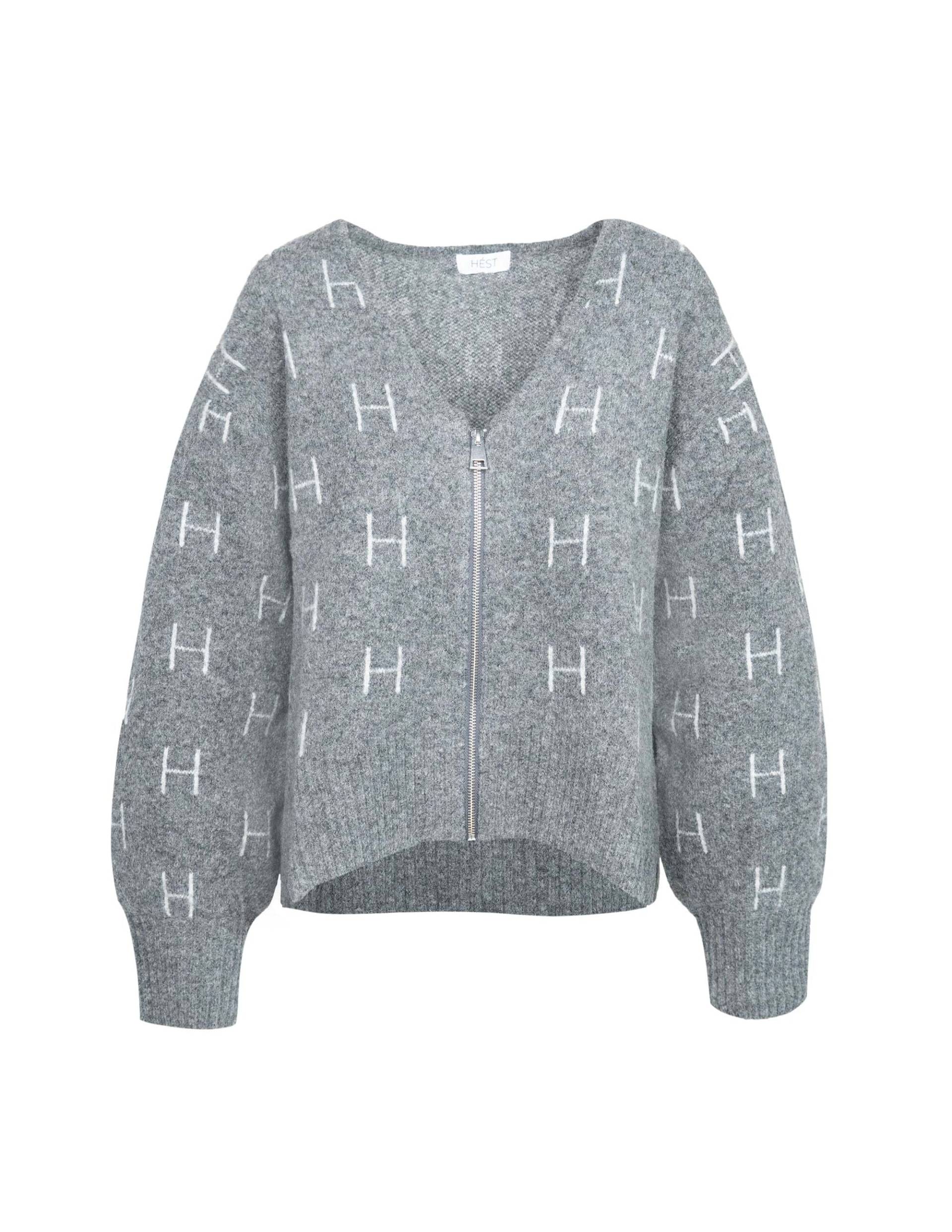 HÉST V-Ausschnitt-Pullover »HÉST Strickjacke FAM Zip Jacket«